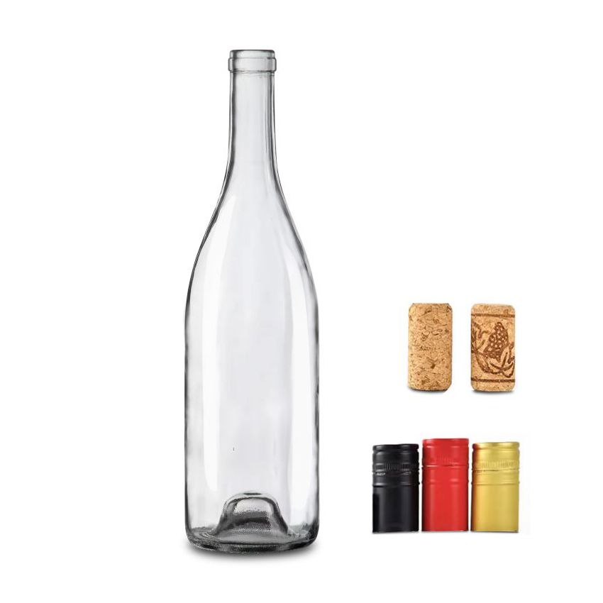 ワインレッド・クリア・ボトル