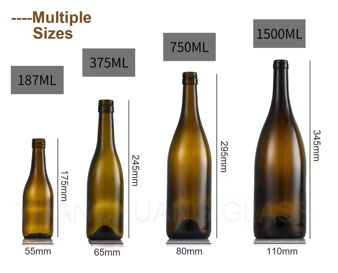 ワインレッドボトル