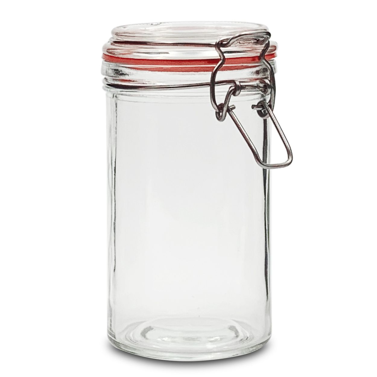 蓋付き丸型ガラス瓶