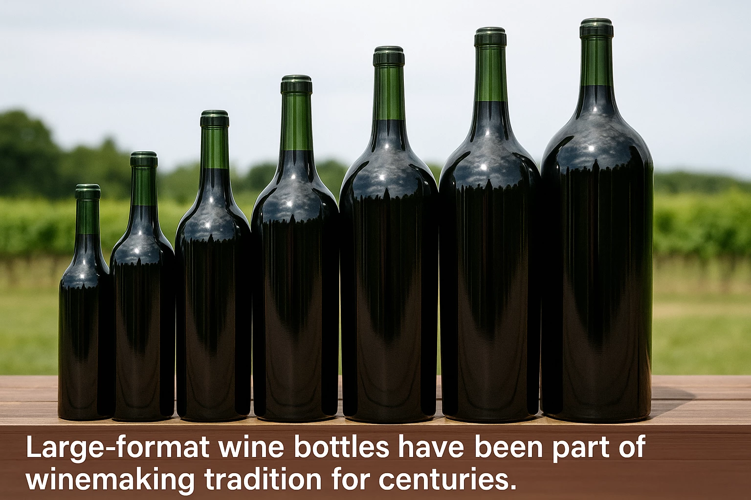 大型ワインボトルディスプレイ